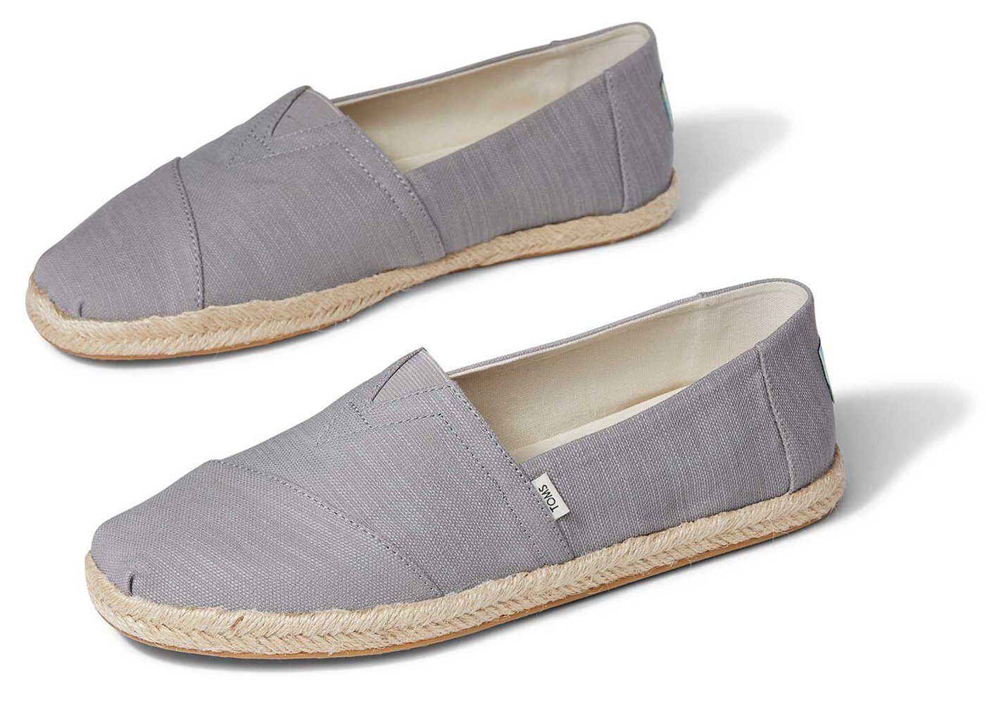 Toms Alpargata Rope Espadrille Grey - Mens - 07514-IZAR